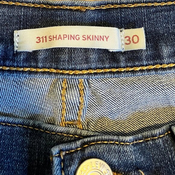 EUC Levi's 311 Shaping Skinny Jeans Size:  30 - Picture 6 of 7